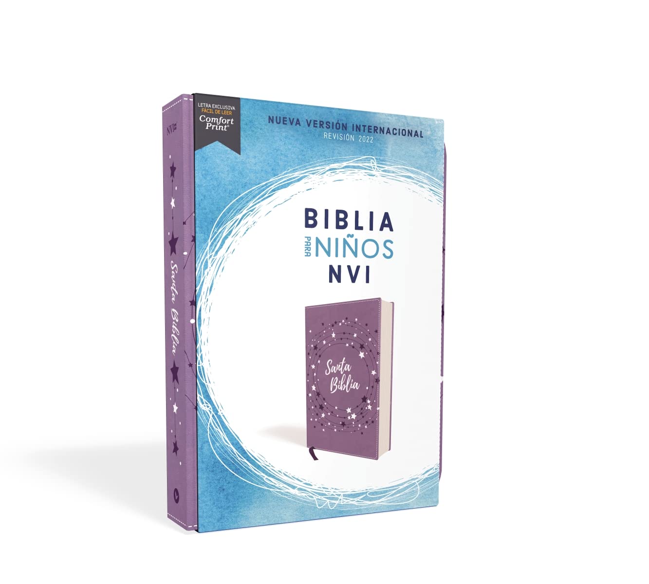 Biblia para Niños NVI, Texto revisado 2022, Leathersoft, Lavanda, Comfort Print - Image 2